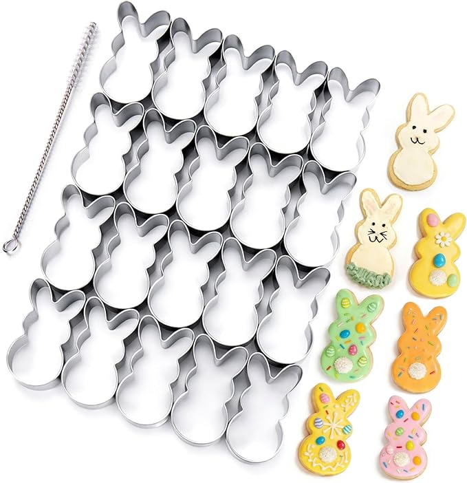 Silver Tiny Rabbit Cookie Cutter