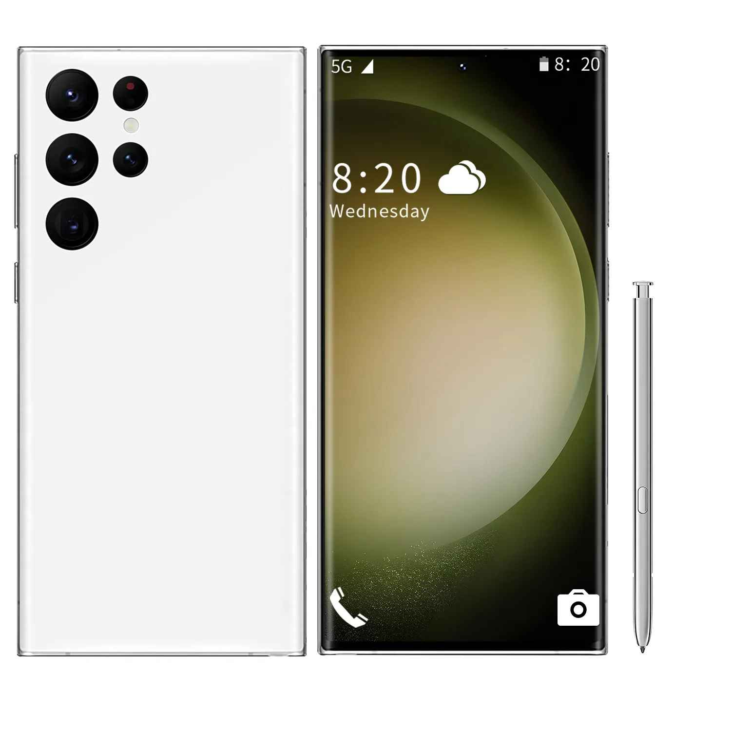Yeni orijinal S23UItra yüksek çözünürlüklü 7.2 inç yüz tanıma Smartphone 16GB + 1TB uzun bekleme süresi Android cep telefonu
