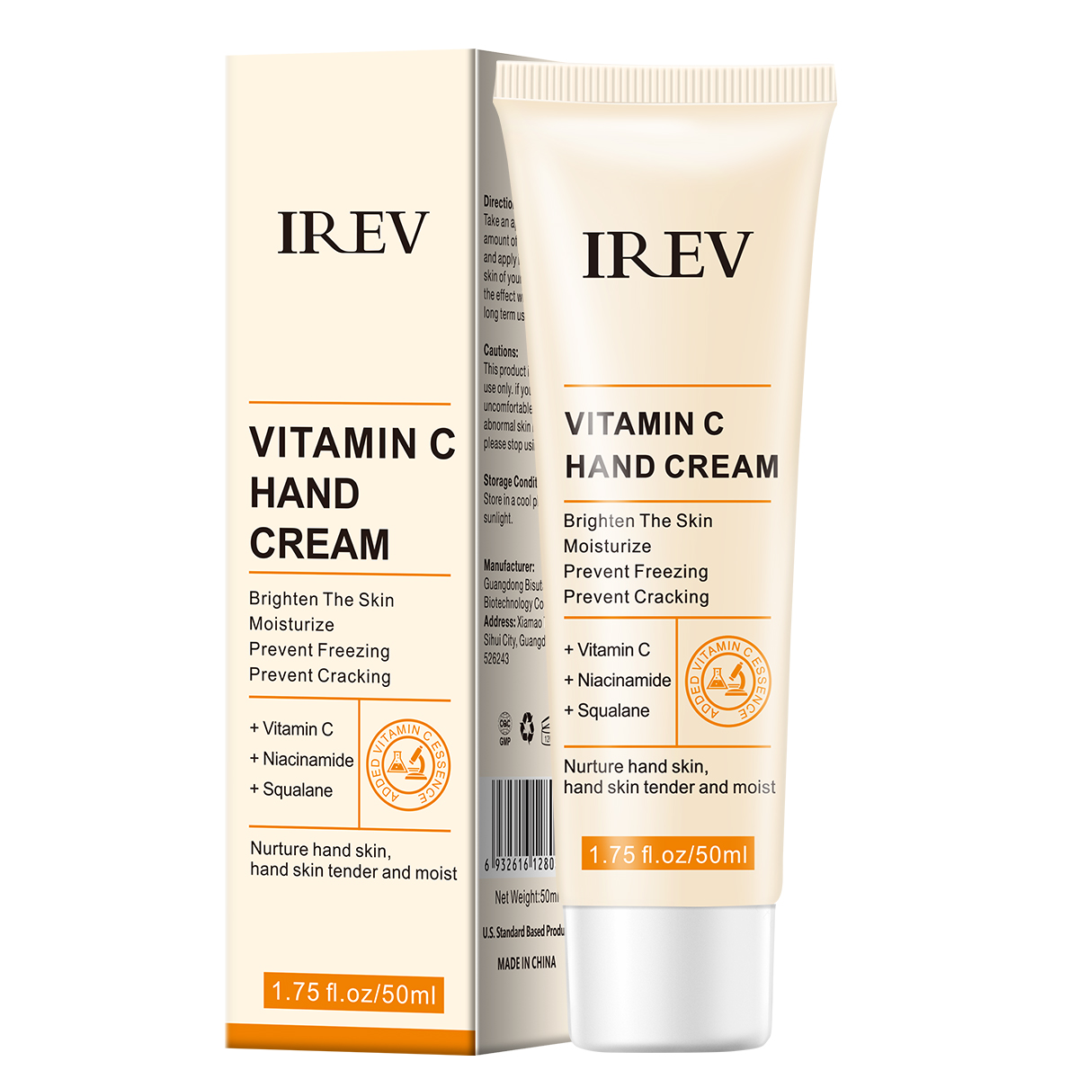 Crème pour les mains à la vitamine C