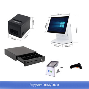 All-in-One 15,6-Zoll-Touchscreen-LCD-Monitor für Kassen-POS-Windows-System