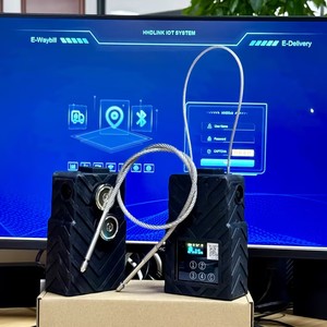 G508 Eletrônico IoT Rastreador <span class=keywords><strong>GPS</strong></span> NFC Container Seal cadeado Alarme com SMS/BT Bloqueio Inteligente