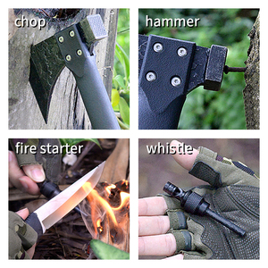 Nhà Máy Bán buôn Chất lượng cao thép carbon cao PP xử lý công cụ đa chức năng rìu ngoài trời lính cứu hỏa cắm trại thép carbon Rìu - Product Image 5