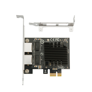 <strong>2</strong>.5G Dual Port PCIe x1 <strong>Network</strong> Card With Intel I226 Controller - Product Image 1