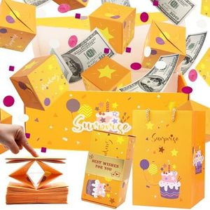 Gizem patlayan sürpriz bomba para kutusu zıplayan kutu fotoğraf AlbumCard konfeti hediye sevgililer doğum günü noel için Pop up kutusu - Product Image 6