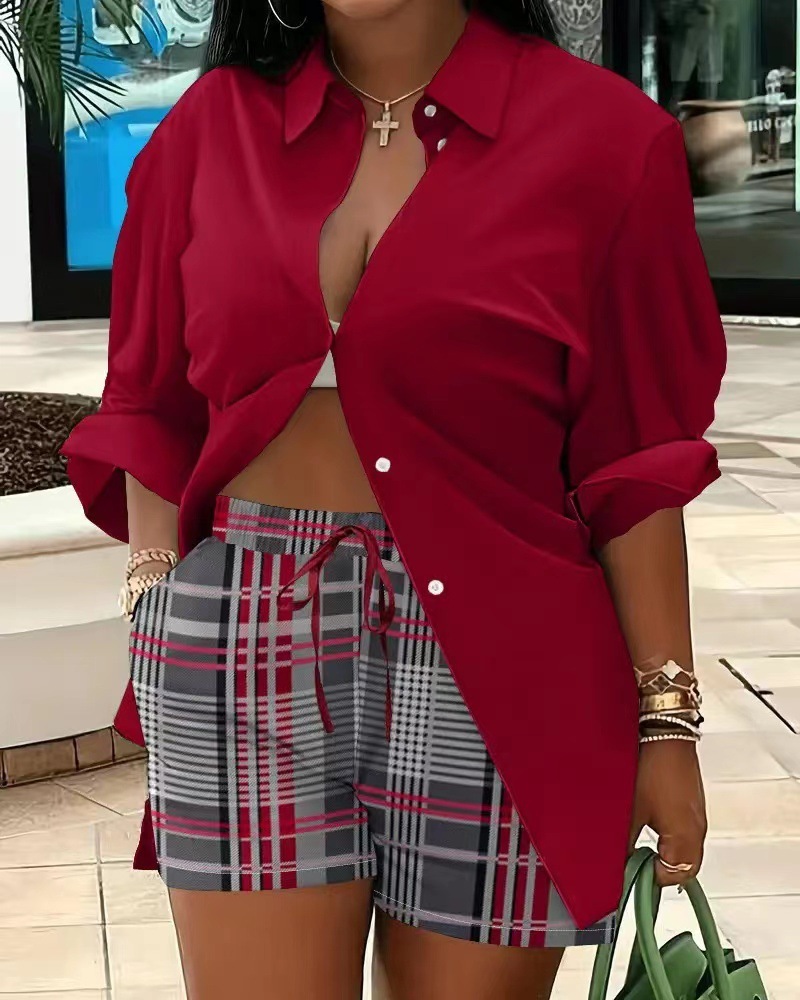 Red plaid
