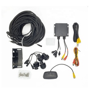 Radar de reverso com 4 sistema de <span class=keywords><strong>sensor</strong></span> de estacionamento, para caminhão, van bus, lorry, alta sensibilidade de detecção com <span class=keywords><strong>display</strong></span> <span class=keywords><strong>led</strong></span>