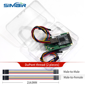 Pantalla LCD 0802B, módulo de pantalla industrial de 8x2 caracteres con interfaz I2C, cable DuPont incluido - Product Image 6