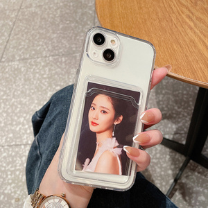 批发优质tpu，带卡袋透明外壳，适用于iphone x xr xs max 13，适用于iphone 12，带卡存储的外壳 - Product Image 2