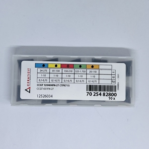 Gli utensili da taglio CNC serie CCGT1204 inseriscono inserti di tornitura per ridurre le vibrazioni di precisione nella lavorazione dei metalli - Product Image 4