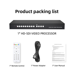9x1 HD-SDI 3G-SDI SD-SDIビデオプロセッササポートされているシームレスビデオ伝送用のビデオスプリッターとコンバーター - Product Image 6