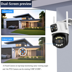 Cámara IP de seguridad inalámbrica para exteriores ICSEE, Audio bidireccional, almacenamiento Micro SD, IA inteligente, detección humana, cámara de red PTZ Wifi para interiores - Product Image 2
