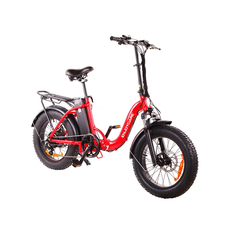 La più popolare bici elettrica pieghevole da 20 pollici 500w pieghevole ebike 48v fat tire snow beach 7/8/9 velocità facile da trasportare e-bicicletta