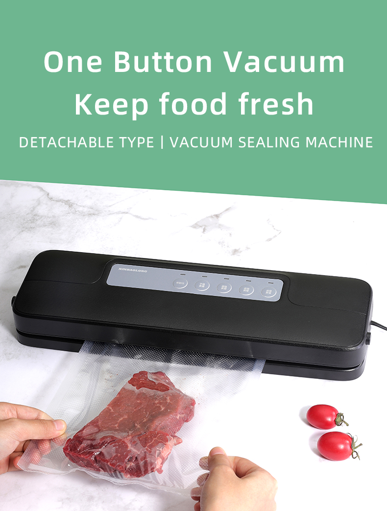 2022 New Household Detachable Vacuum Food Sealer Washable Vaccum Packing Machine for Home Use