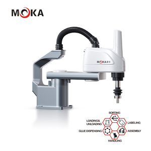 MOKA yepyeni 4 eksenli yüksek hassasiyetli endüstriyel Scara Robot kol hareket yarıçapı 400mm mafsallı robotlar - Product Image 3
