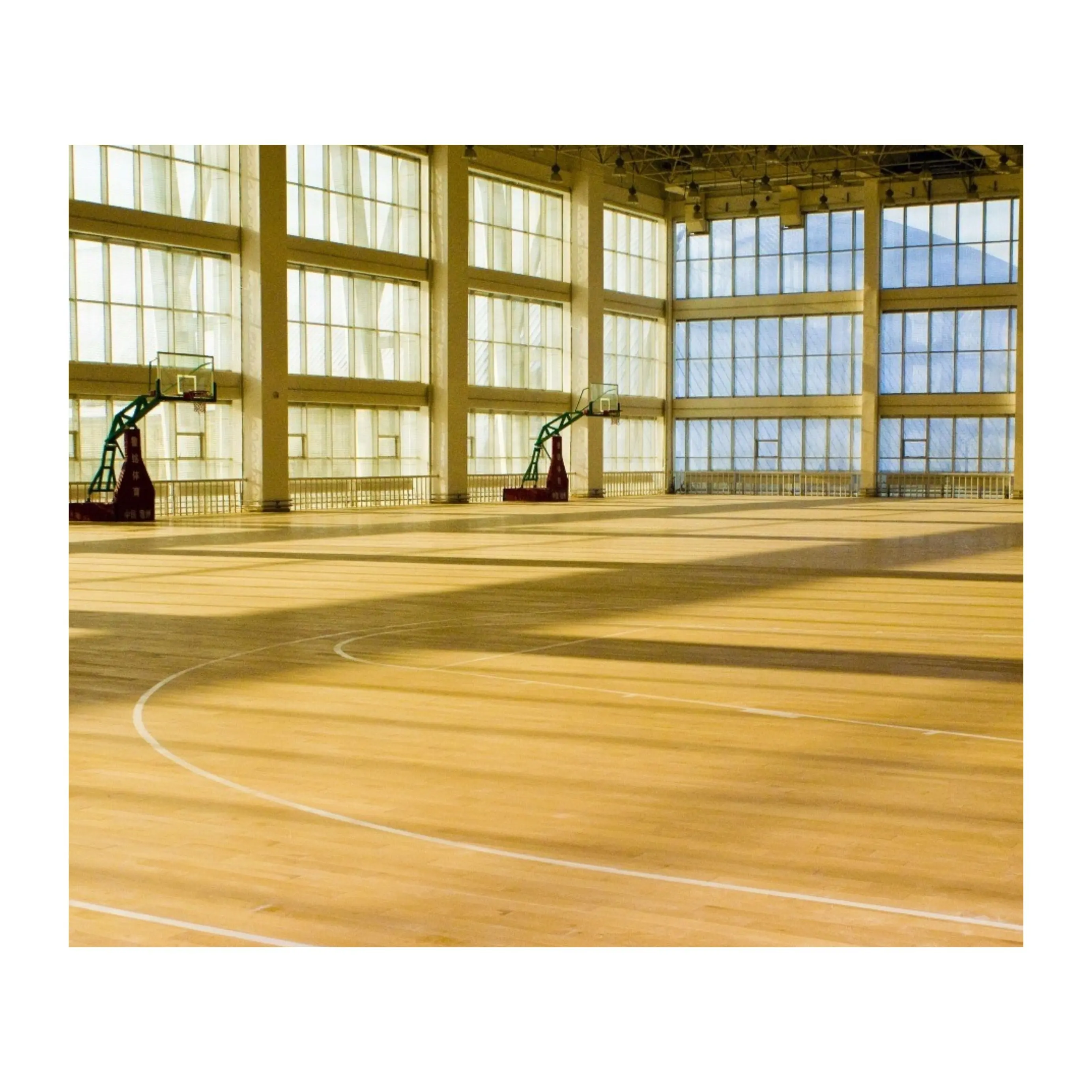Kayu Maple olahraga dalam ruangan lapangan basket lantai kayu