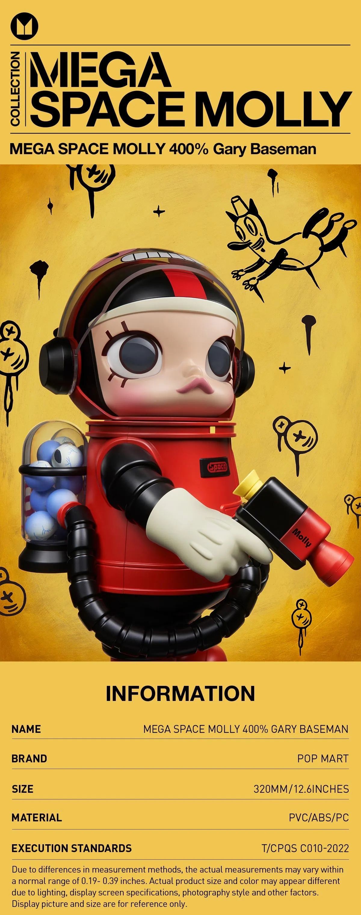 MEGA ESPACIO MOLLY 400% Gary Baseman