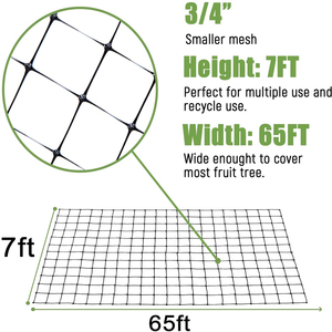 UV Resist Weiß Schwarz Grün Farbe PP Kunststoff netz Anti Bird Net/Rabbit Deer Control Fencing Mesh - Product Image 3