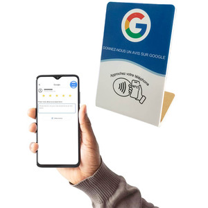 Nuovo arrivato 540 byte programmabili NFC Tap Google Review Stand francese per il Feedback - Product Image 2