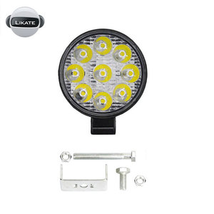 LKT ไฟส่องเฉพาะจุด3นิ้ว,ไฟ Led ทรงสี่เหลี่ยม27W 12V ไฟทำงานทรงกลมไฟ Led 4X4 24โวลต์สำหรับรถบรรทุก - Product Image 2