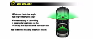 <strong>2</strong> Inch Ips Screen Dashboard Camera Dvr Recorder Car Dash Cam Video Camera Rear View Car Black Box - Product Image 3