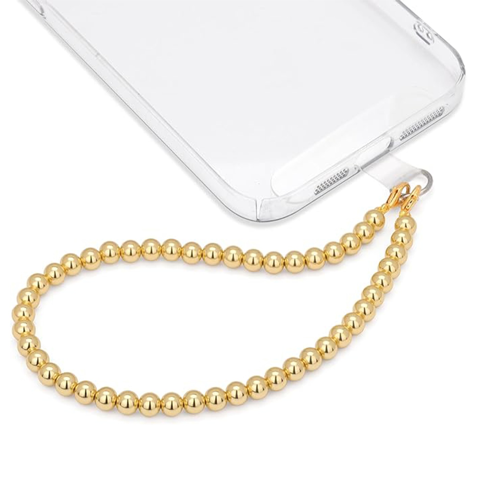 Gold beads-cell phone gasket