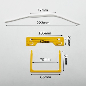 Văn Phòng Ràng Buộc Nguồn Cung Cấp Tập Tin Y Tế Thư Mục Giấy Chất Kết Dính <span class=keywords><strong>Fastener</strong></span> Nhựa PVC U Clip Giấy Tập Tin <span class=keywords><strong>Fastener</strong></span> Cho Báo Cáo Y Tế - Product Image 2