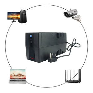 Respaldo UPS emergencia 1000va fuente de alimentación batería de almacenamiento ininterrumpida 220V 1kva onda cuadrada UPS para PC portátil CCTV sistema de alarma - Product Image 1