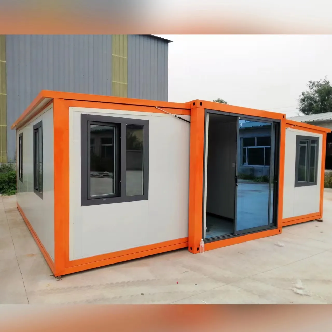 Foldable Wooden Kit 2 Story Luxury Container Folding-Container-House Prefabricated House