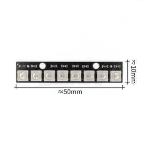 8-Bit WS2812 5050 RGB LED eingebautes Vollfarb-Treiber-Farblicht-Entwicklungs platinen modul - Product Image 4