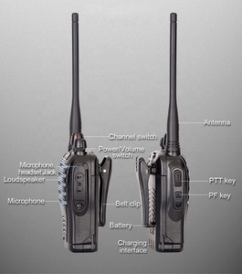 Tragbares Walkie-Talkie IP66 Wasserdichtes Marine-Funkgerät CD-528 mit Programmier software von chierda - Product Image 2