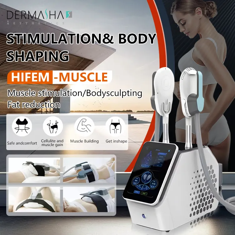Dermasha 2024 Newest ems rf Facial Lifting Device EMS Body Massager Muscle Building Machine Professional Body Sculpting Machine