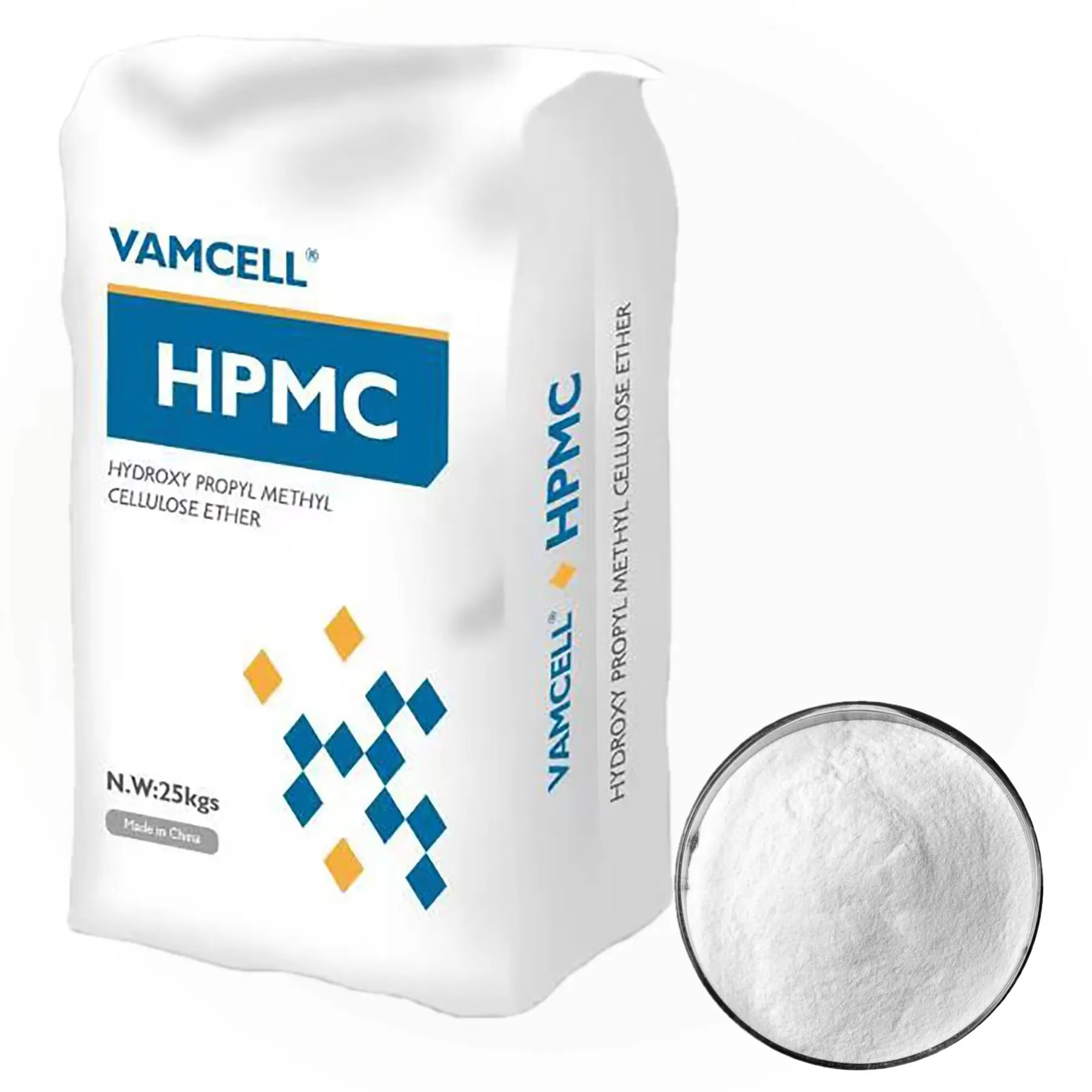 Порошок гидроксипропилметилцеллюлозы для покраски VAMCELL hpmc, гидроксипропилметилцеллюлоза hpmc