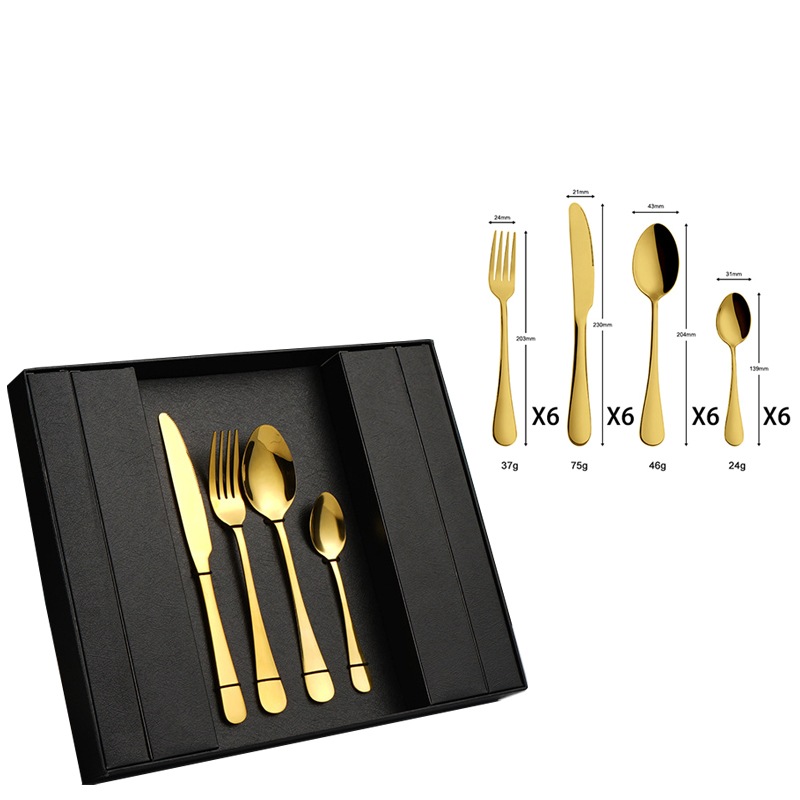 gold 24 pcs+box 1