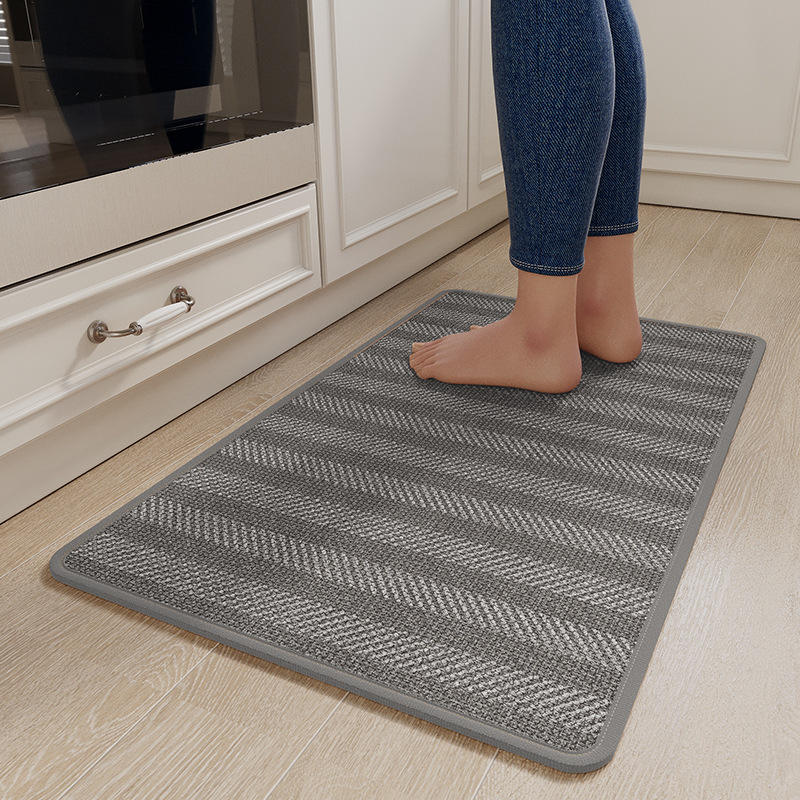 Base en caoutchouc Salis - séquence rayée gris