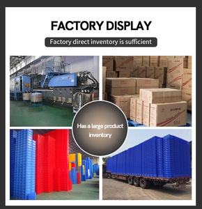 LEADLOONG Warehouse Caja móvil de plástico Almacenamiento encajable Contenedores con tapa adjunta Caja logística de viaje redondo para transporte - Product Image 6