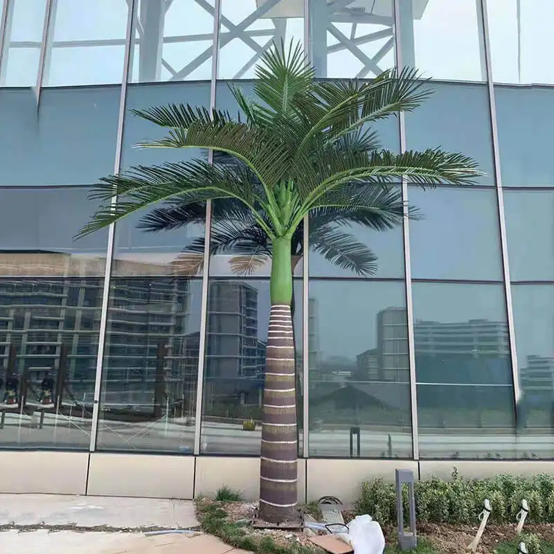 Sen Masine 5m artificiali grandi piante albero personalizzato ad alta simulazione grande albero di cocco finto grande re all'aperto