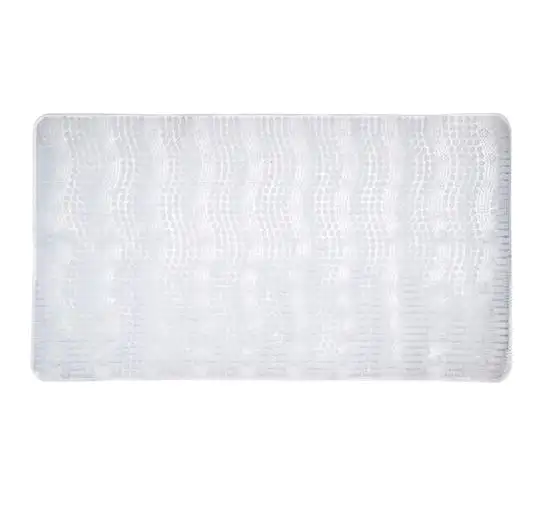 PVC Tall Grass Massage Waves anti-slip Bath shower Mat with suction cup