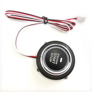 Botón de arranque de motor de coche Universal sin llave, 12V, entrada de una tecla, interruptor de encendido, luz LED trasera, accesorios para automóviles - Product Image 5