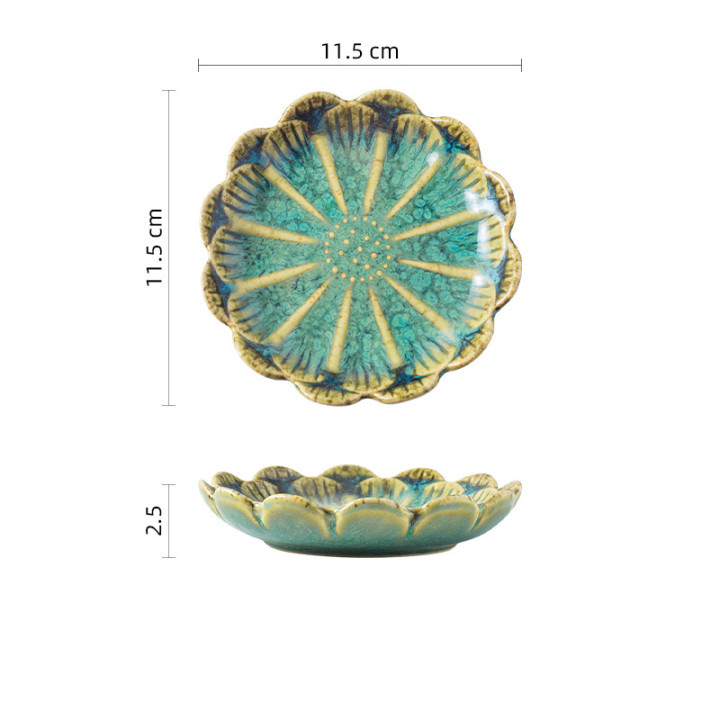 Assiette Tournesol Vert/D