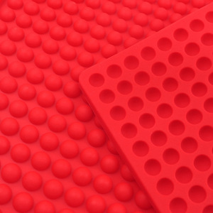 468-Hole silikon pişirme Mat yüksek sıcaklığa dayanıklı delik fırın mikrodalga Mat küçük nokta şekli kek araçları kalıp için Bakeware - Product Image 1