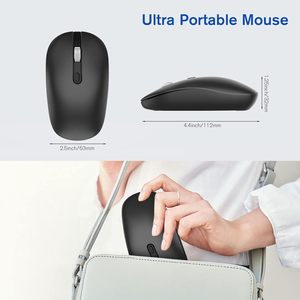 Prezzo di fabbrica Mouse 2.4 Wireless Mouse Ghz 800-1600Dpi Click Slient Gaming Computer Mouse da ufficio per PC portatile - Product Image 6