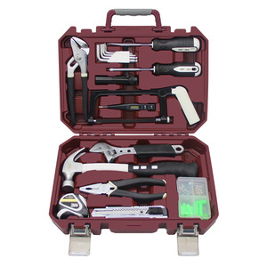 Caja de herramientas manuales con llave de martillo de precisión, destornillador, brocas, juego de herramientas, sujeción para el hogar - Product Image 1