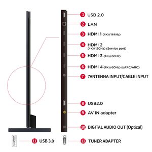 Hisense TCL Ultra Slim 4K 144Hz Premium Qled Pro 85inch Smart Tvs With Google System WiFi Bluetooth - Product Image 5