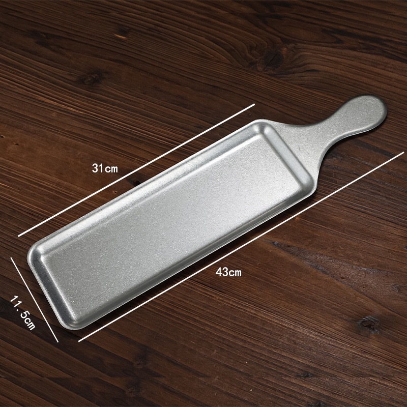 30x11.5cm Korean-style handle multi-purpose plate (retro style)