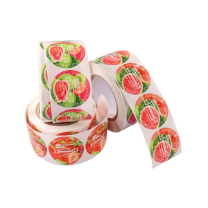 Custom Roll Printing Logo Deluxe Glossy Packaging Labels Food Cosmetics Biodegradable <strong>Stickers</strong> - Product Image 3