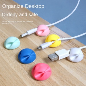 Silicone Usb Desktop <strong>Cable</strong> Mount Fixing Winder <strong>Tidy</strong> Management Holder Silicone Desktop Usb Silicone <strong>Cable</strong> Clamp Clips Organizer - Product Image 1