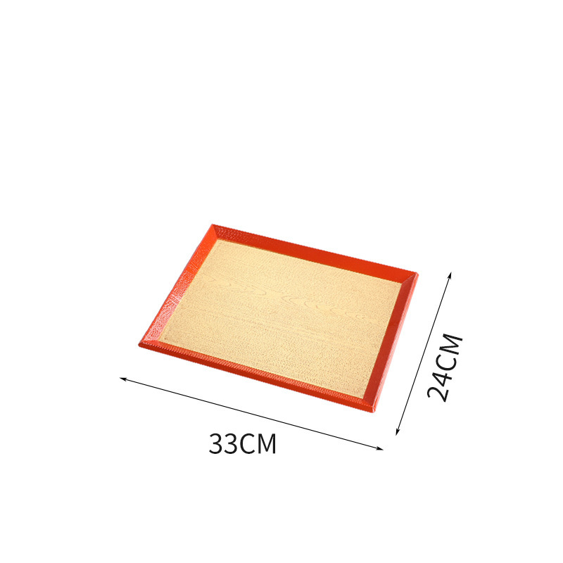 Assiette rouge et or, taille 1, 32,9*24,1CM