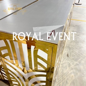 Hot Sale Wedding Furniture Stainless Steel Bar <strong>Table</strong> Hotel Furniture Events <strong>Counter</strong> <strong>Height</strong> <strong>Table</strong> <strong>Rectangular</strong> bar <strong>Table</strong> for Decor - Product Image 6