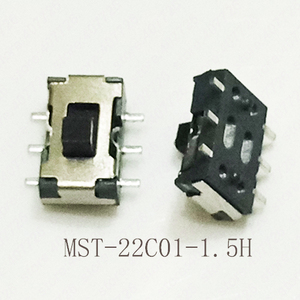 10個ミニスライドスイッチ7.0x4.0x2.0mmオンオン6ピンマイクロトグルスイッチ2P2T H = 1.5mm/2mm SMD MST-22C01 - Product Image 3