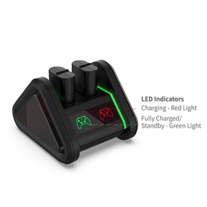 TYX-0672S充電式1200mahバッテリーパック<span class=keywords><strong>Xbox</strong></span> One S/<span class=keywords><strong>X</strong></span> & XSX XSSゲームアクセサリー用デュアルバッテリーシート